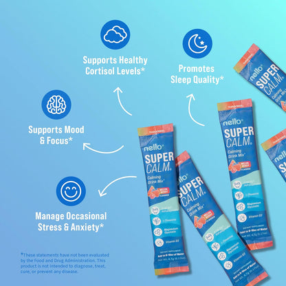 Nello Supercalm Powdered Drink Mix,Melon Berry