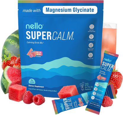 Nello Supercalm Powdered Drink Mix,Melon Berry