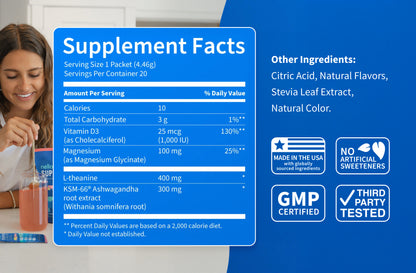 Nello Supercalm Powdered Drink Mix,Melon Berry